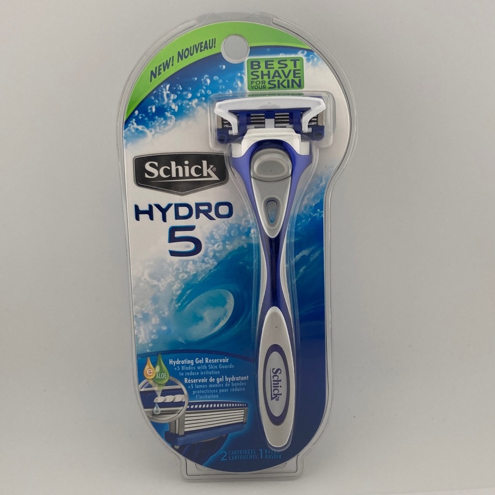 Schick Hydro 5 Razor 2 Cartridges 1 Handle Sealed